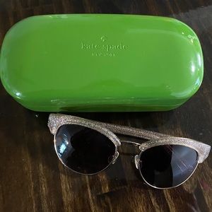 Kate Spade women’s glitter gold sunglasses